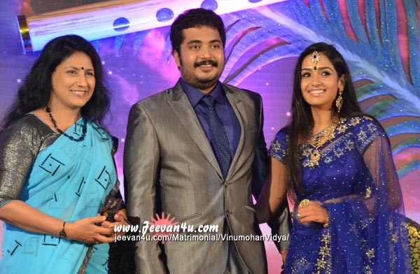 Vinu Mohan Vidya Wedding Reception